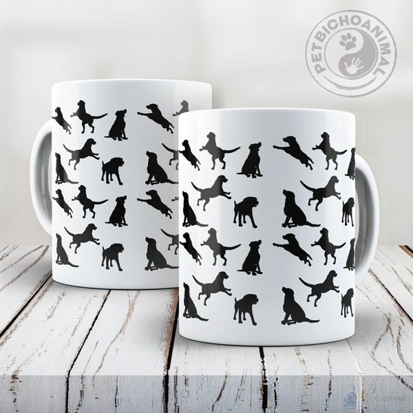Caneca Silhueta de Cachorros