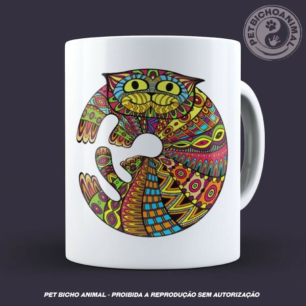 Caneca Coleção Kilim Cat 3 6 Caneca Coleção Kilim Cat 3 - Imagem 3