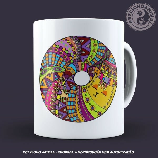 Caneca Coleção Kilim Cat 4 6 Caneca Coleção Kilim Cat 4 - Imagem 3