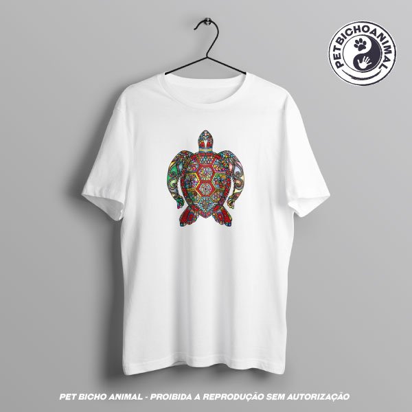Camiseta - Tartaruga Colorida 2 Camiseta - Tartaruga Colorida 3
