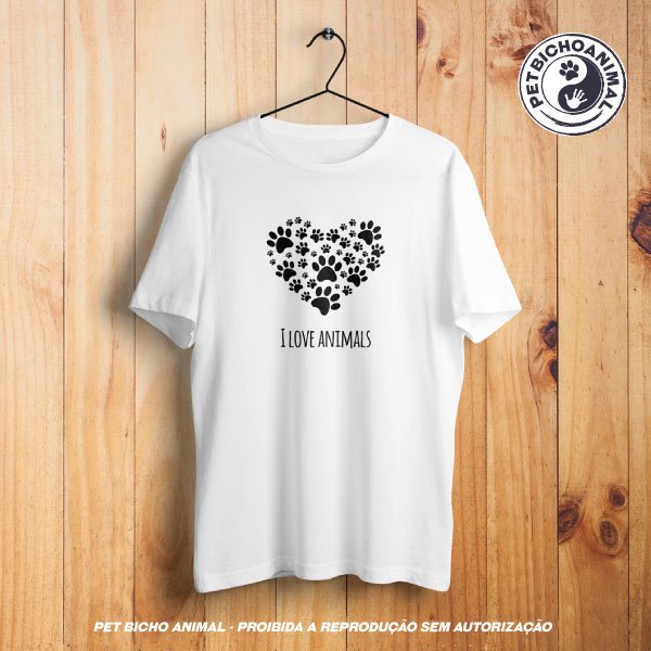Camiseta - I Love Animals 1