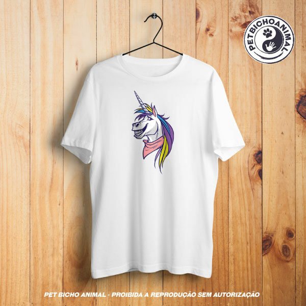 Camiseta - Unicórnio Sorridente