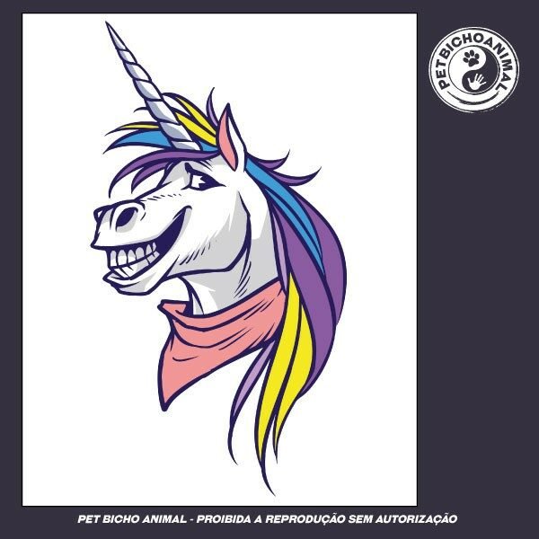 Camiseta - Unicórnio Sorridente 5 Camiseta - Unicórnio Sorridente - Imagem 3