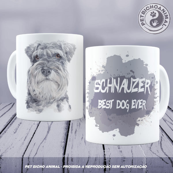 Caneca Coleção Best Dog Ever - Raça Schnauzer 9