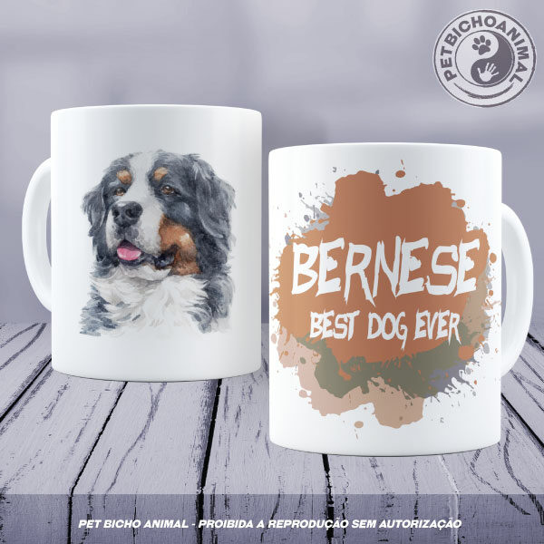 Caneca Coleção Best Dog Ever - Raça Bernese 4