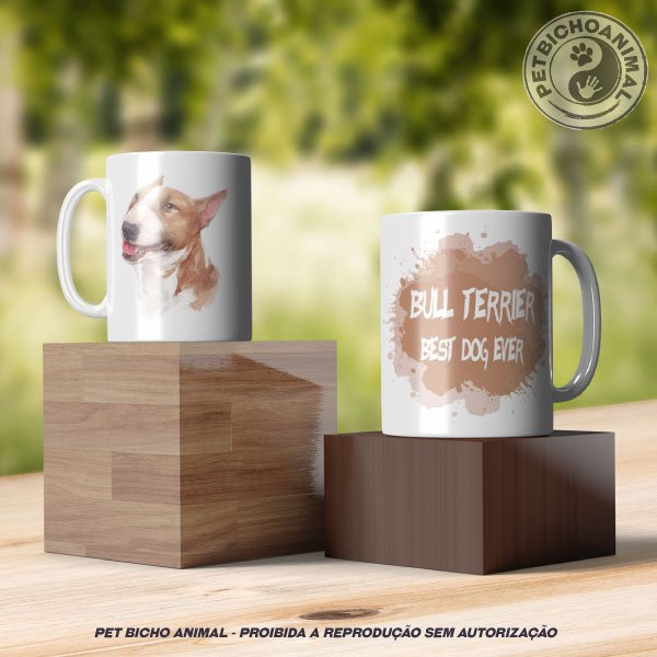 Caneca Coleção Best Dog Ever - Raça Bull Terrier 2 Caneca Coleção Best Dog Ever - Raça Bull Terrier 3
