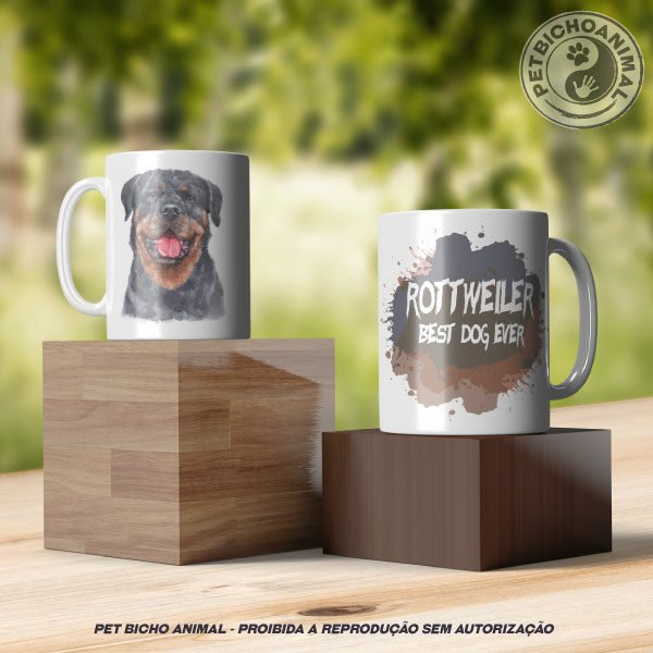 Caneca Coleção Best Dog Ever - Raça Rottweiler - Imagem 3