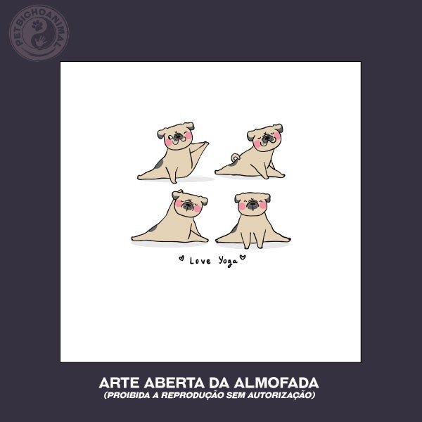 Almofada - Cão Iogue 1 Almofada - Cão Iogue 2