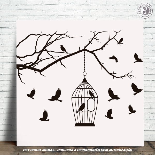 PBAAZU2007005a Azulejo Decorativo - Pássaros Livres 1