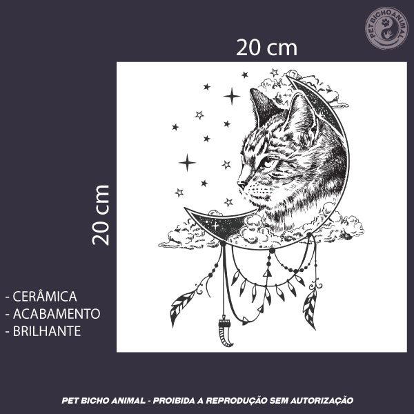 Azulejo Decorativo - A Magia do Gato 2