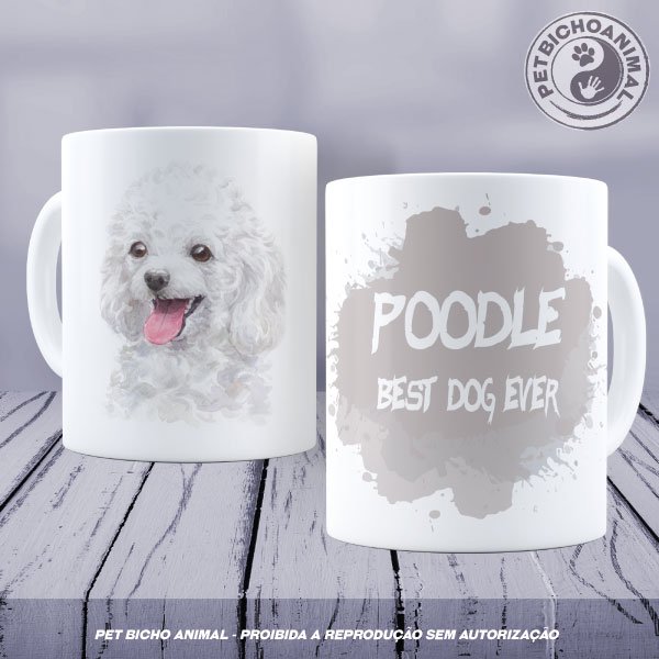 PBACAN 2000655A Caneca Coleção Best Dog Ever - Raça Poodle 1