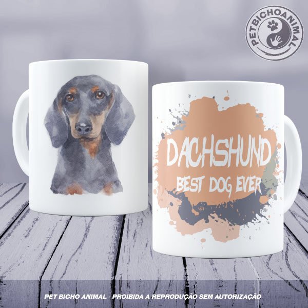 Caneca Coleção Best Dog Ever - Raça Dachshund