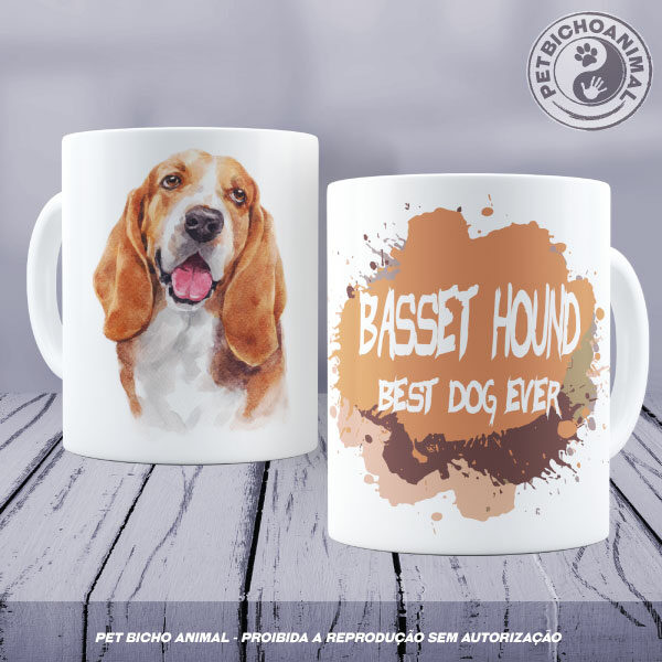Caneca Coleção Best Dog Ever - Raça Basset Hound 10