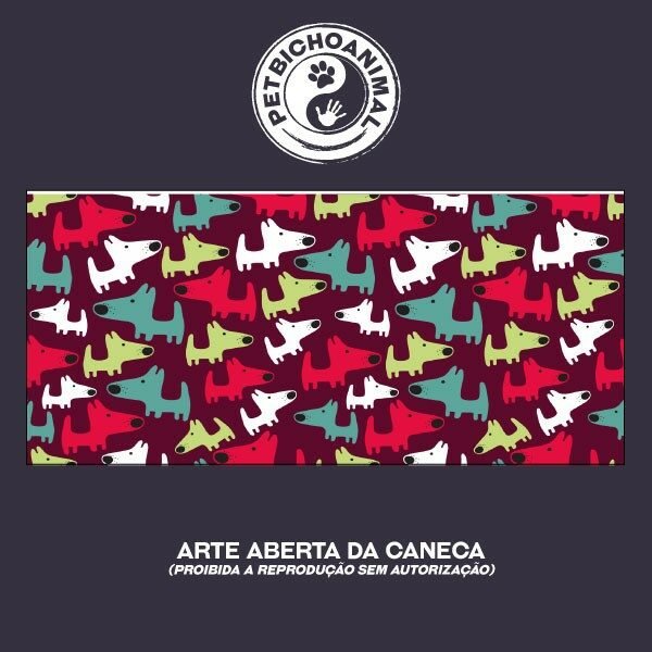 Caneca Cachorros Coloridos 5 Caneca Cachorros Coloridos - Imagem 3