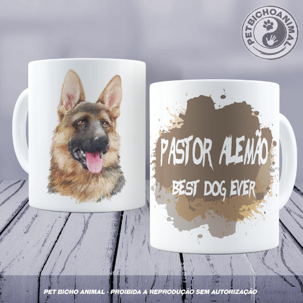 Caneca Coleção Best Dog Ever - Raça Pastor Alemão 8
