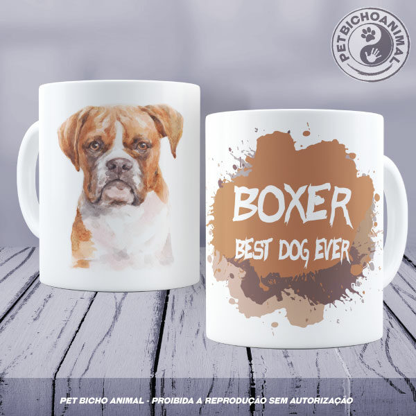 Caneca Coleção Best Dog Ever - Raça Boxer 9