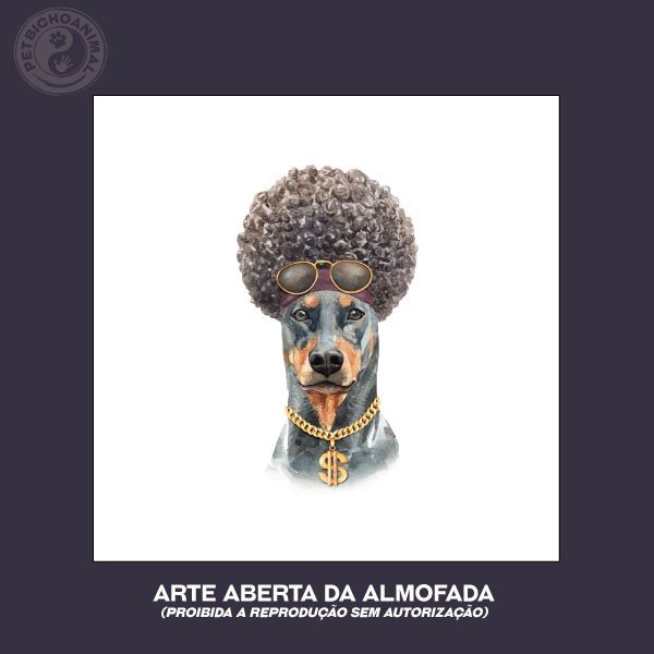 Almofada Coleção Hipsters Dogs - Dobermann 2