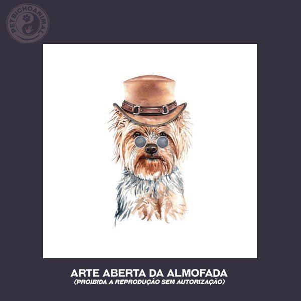 Almofada Coleção Hipsters Dogs - Yorkshire 2