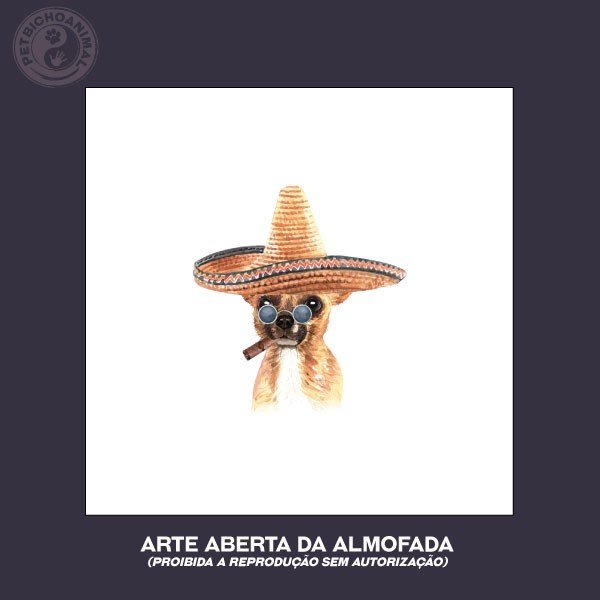 Almofada Coleção Hipsters Dogs - Chihuahua 1 Almofada Coleção Hipsters Dogs - Chihuahua 2