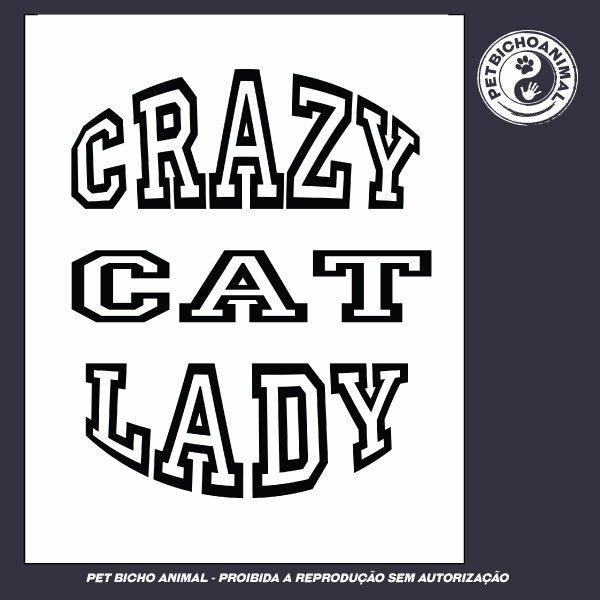 Camiseta - Crazy Cat Lady 5 Camiseta -  Crazy Cat Lady - Imagem 3