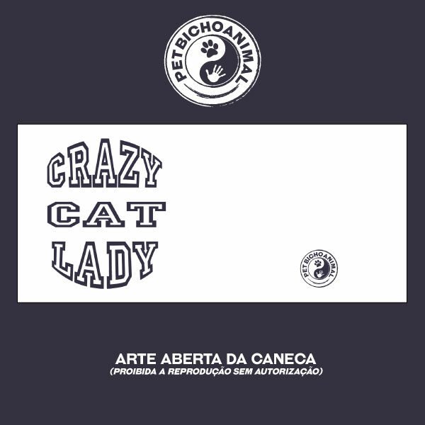 Caneca - Crazy Cat Lady 5 Caneca - Crazy Cat Lady - Imagem 3