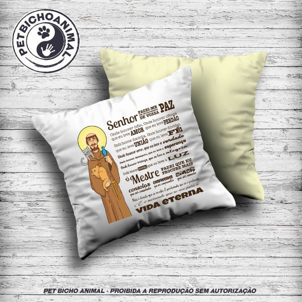 Almofada Oração São Francisco de Assis - Edição Especial