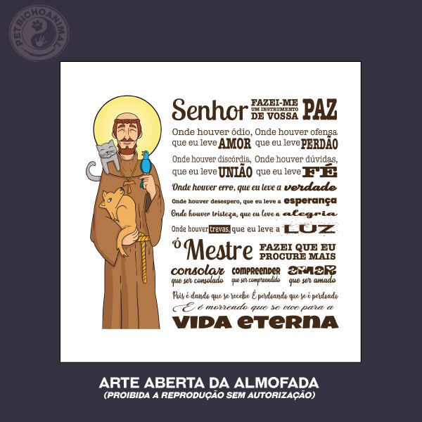 Almofada Oração São Francisco de Assis - Edição Especial 2