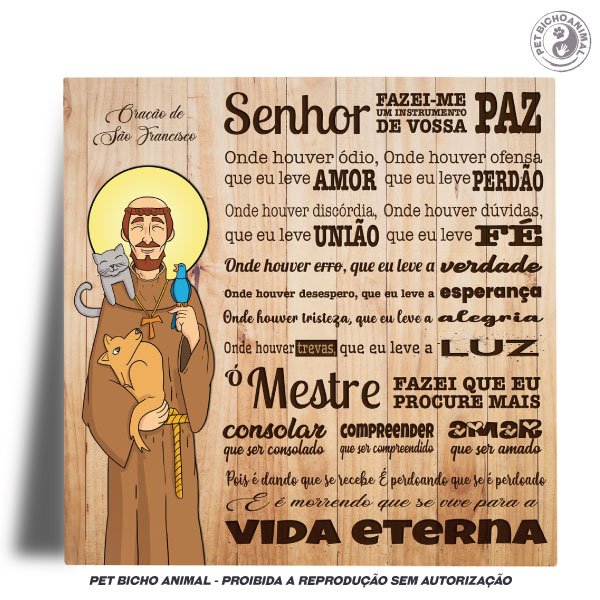 Azulejo Decorativo - Oração São Francisco de Assis - Edição Especial 1 Azulejo Decorativo - Oração São Francisco de Assis - Edição Especial 2