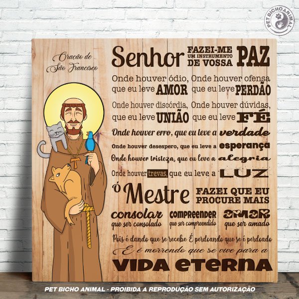 PBAAZU2007007B Azulejo Decorativo - Oração São Francisco de Assis - Edição Especial 1