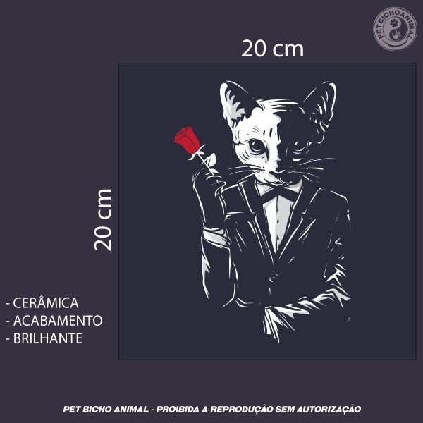 Azulejo Decorativo - A Sedução dos Gatos 1 Azulejo Decorativo - A Sedução dos Gatos 2