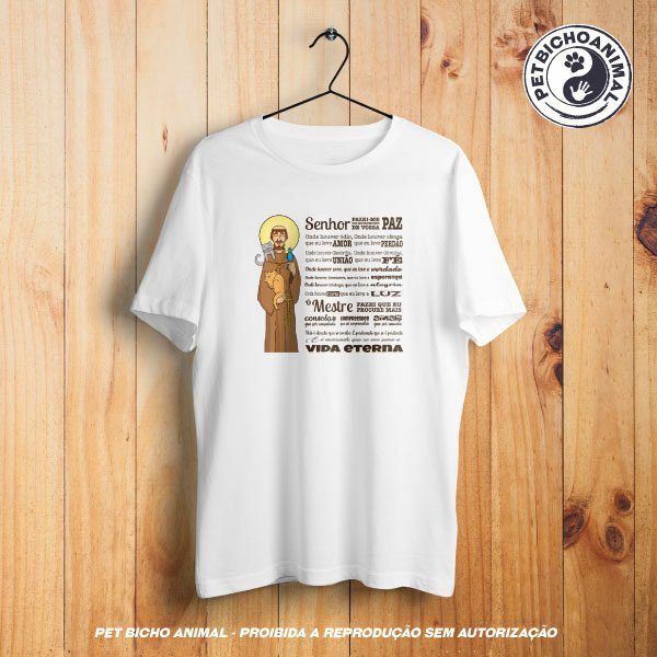Camiseta -  Oração São Francisco de Assis - Edição Especial