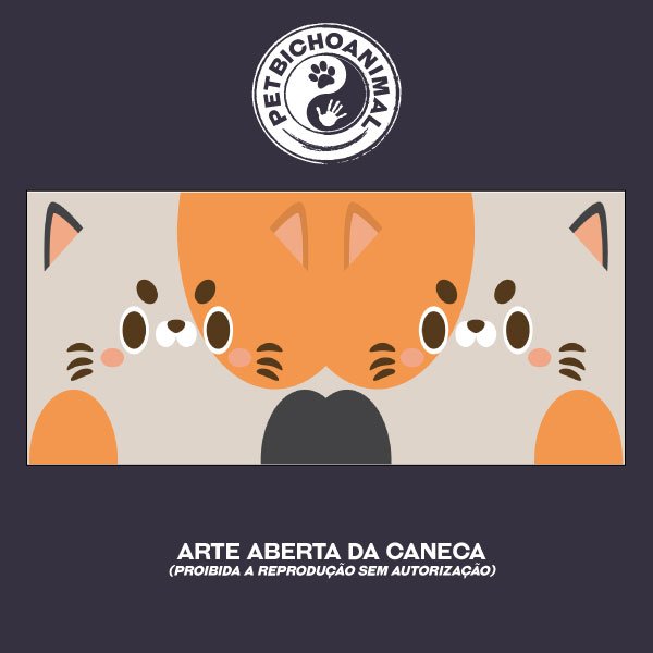 Caneca Coleção Kids - Cara de Gato 3 2
