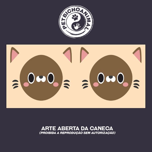 Caneca Coleção Kids - Cara de Gato 4 1 Caneca Coleção Kids - Cara de Gato 4 2
