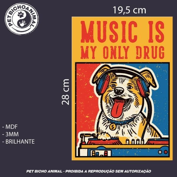 Quadro Music is my only Drug - Imagem 3