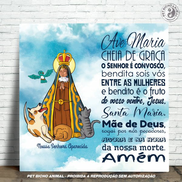 Azulejo Decorativo - Nossa Senhora Aparecida - Padroeira do Brasil