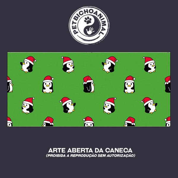 Caneca - Pinguins de Natal - Imagem 3