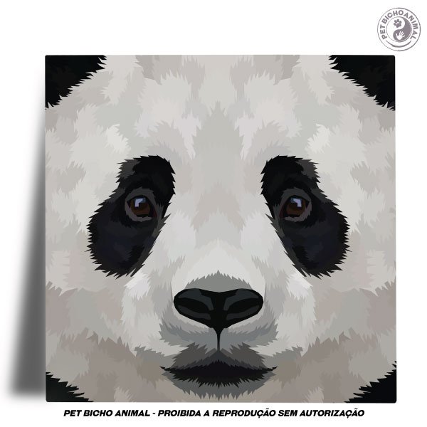 Azulejo Decorativo - Close de um Panda 1 Azulejo Decorativo - Close de um Panda 2
