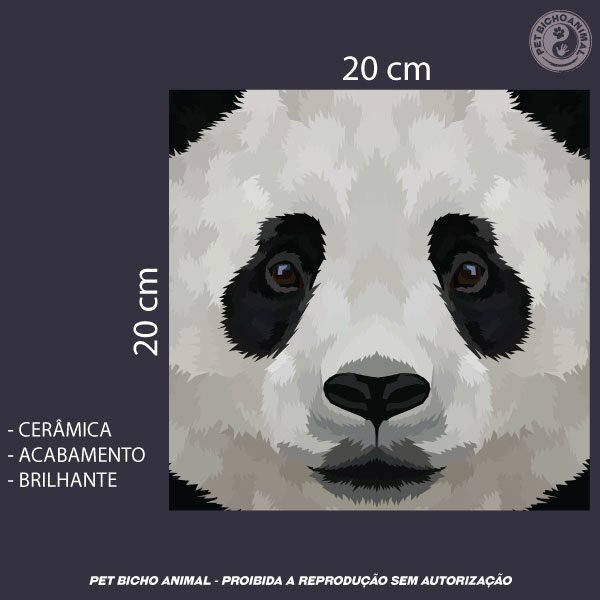 Azulejo Decorativo - Close de um Panda 5 Azulejo Decorativo - Close de um Panda - Imagem 3