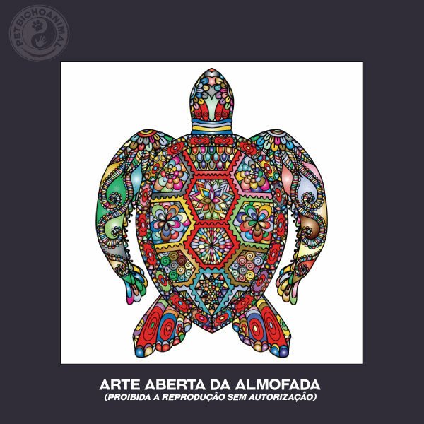 Almofada Tartaruga Colorida 5 Almofada Tartaruga Colorida - Imagem 3