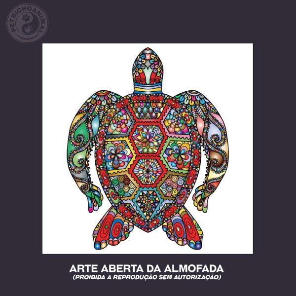 Almofada Tartaruga Colorida 2 Almofada Tartaruga Colorida 3