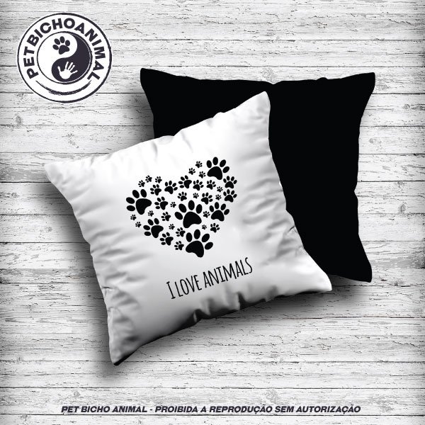 PBAALM 2101023A Almofada I Love Animals 1
