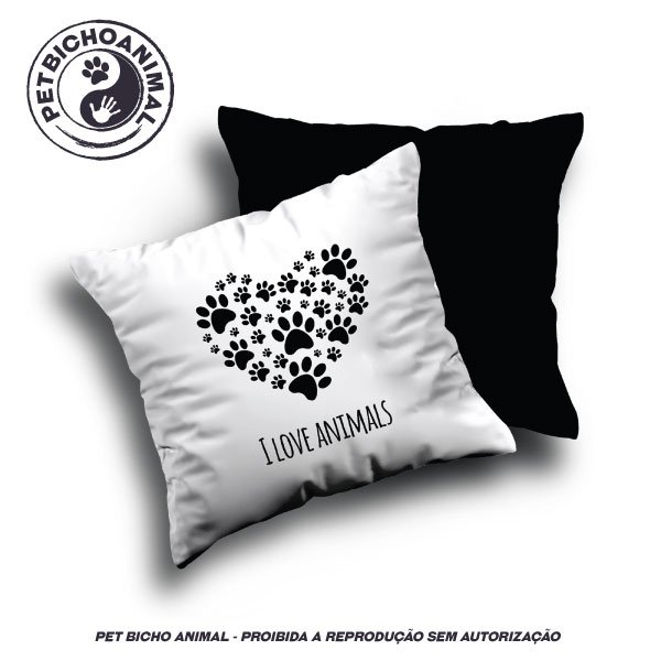 Almofada I Love Animals 1 Almofada I Love Animals 2