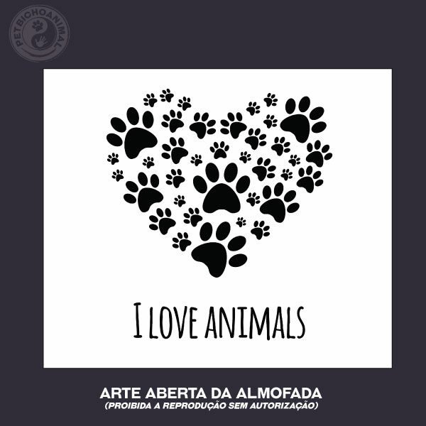 Almofada I Love Animals 5 Almofada I Love Animals - Imagem 3