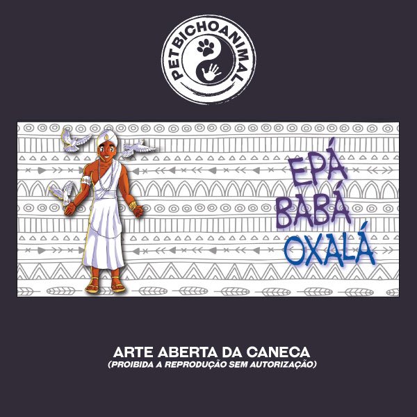 Caneca - Coleção Orixás e os Animais - Oxalá 2 Caneca - Coleção Orixás e os Animais - Oxalá 3