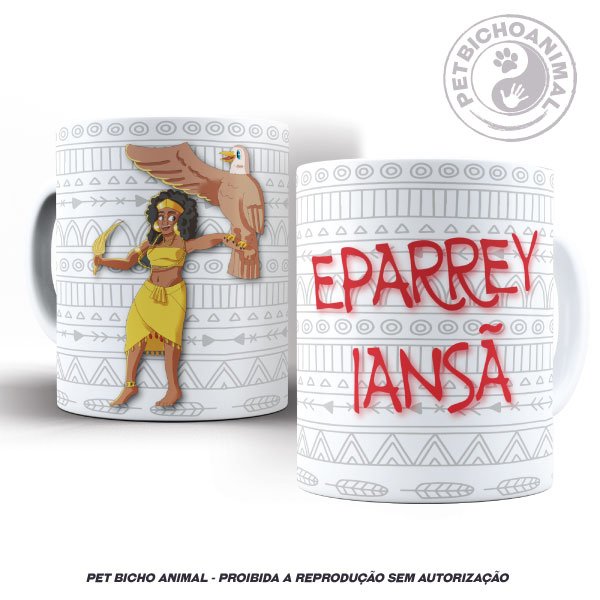 Caneca - Coleção Orixás e os Animais - Iansã 1 Caneca - Coleção Orixás e os Animais - Iansã 2