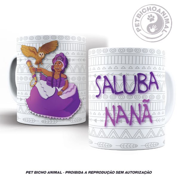 Caneca - Coleção Orixás e os Animais - Nanã 1 Caneca - Coleção Orixás e os Animais - Nanã 2
