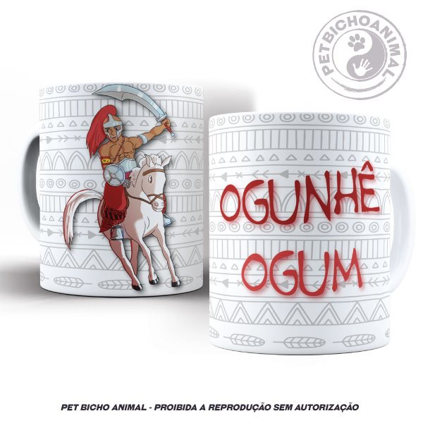 Caneca - Coleção Orixás e os Animais - Ogum 2