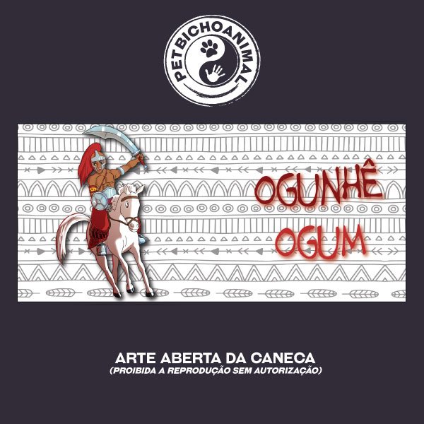 Caneca - Coleção Orixás e os Animais - Ogum 3