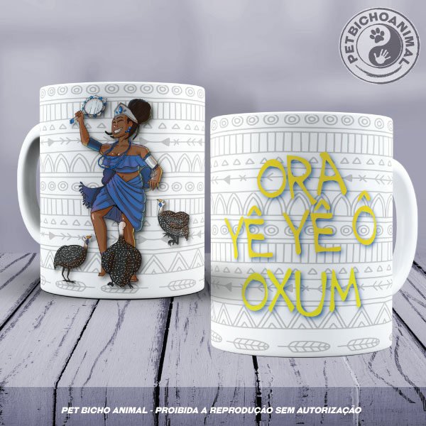 Caneca - Coleção Orixás e os Animais - Oxum