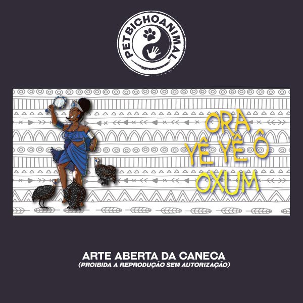Caneca - Coleção Orixás e os Animais - Oxum 2 Caneca - Coleção Orixás e os Animais - Oxum 3